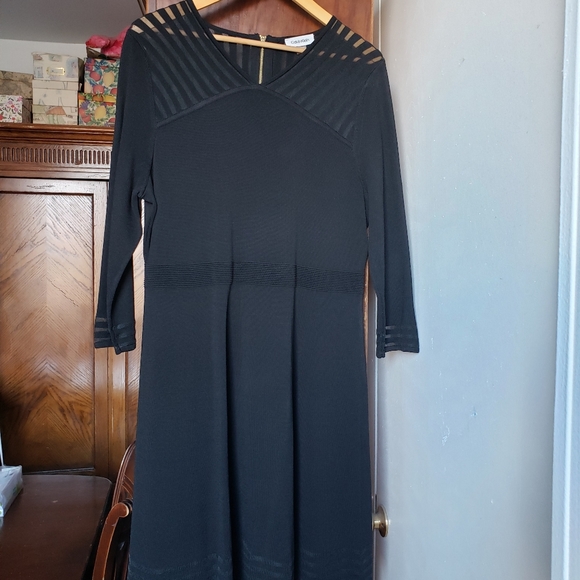 Calvin Klein XL Black A-line dress - Picture 2 of 10